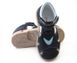 Ортопедичні сандалі з натуральної шкіри для хлопчика ​​Ortofina 230-11, Темно-синій, 35