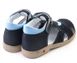 Ортопедичні сандалі з натуральної шкіри для хлопчика ​​Ortofina 230-11, Темно-синій, 35