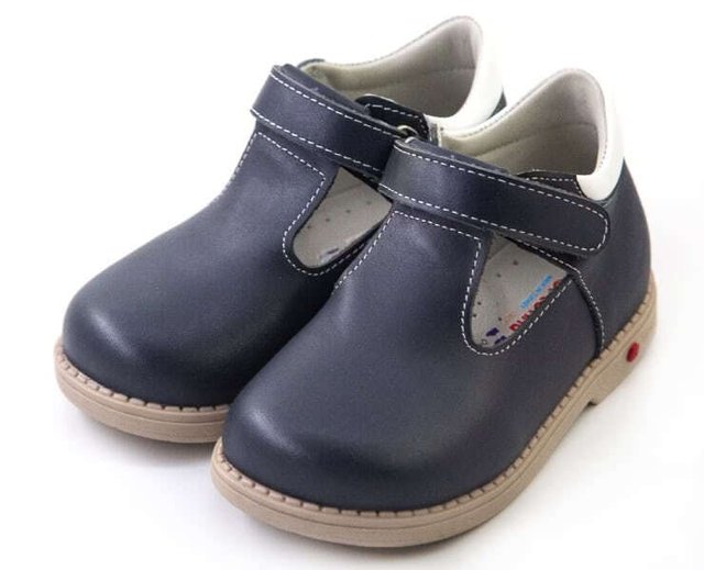 Сині ортопедичні туфлі для дівчаток 210-16 - Для профілактики і лікування плоскостопості, Темно-синій колір