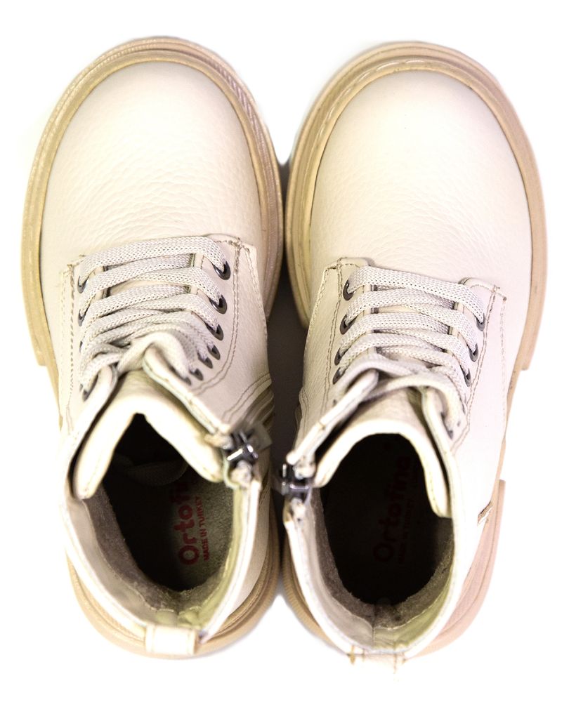 Дитячі ортопедичні черевики світло-бежевого кольору Ortofina 020-05 - Для профілактики і лікування плоскостопості, Бежевий колір