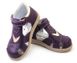 Закриті дитячі ортопедичні сандалі на липучках Ortofina 230-04, Фіолетовий, 28