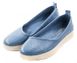 Жіночі блакитні шкіряні ортопедичні туфлі з супінатором Sabine 21528