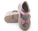 Сіро-рожеві ортопедичні туфлі для дівчинки Ortofina 205-185, Сірий, 25