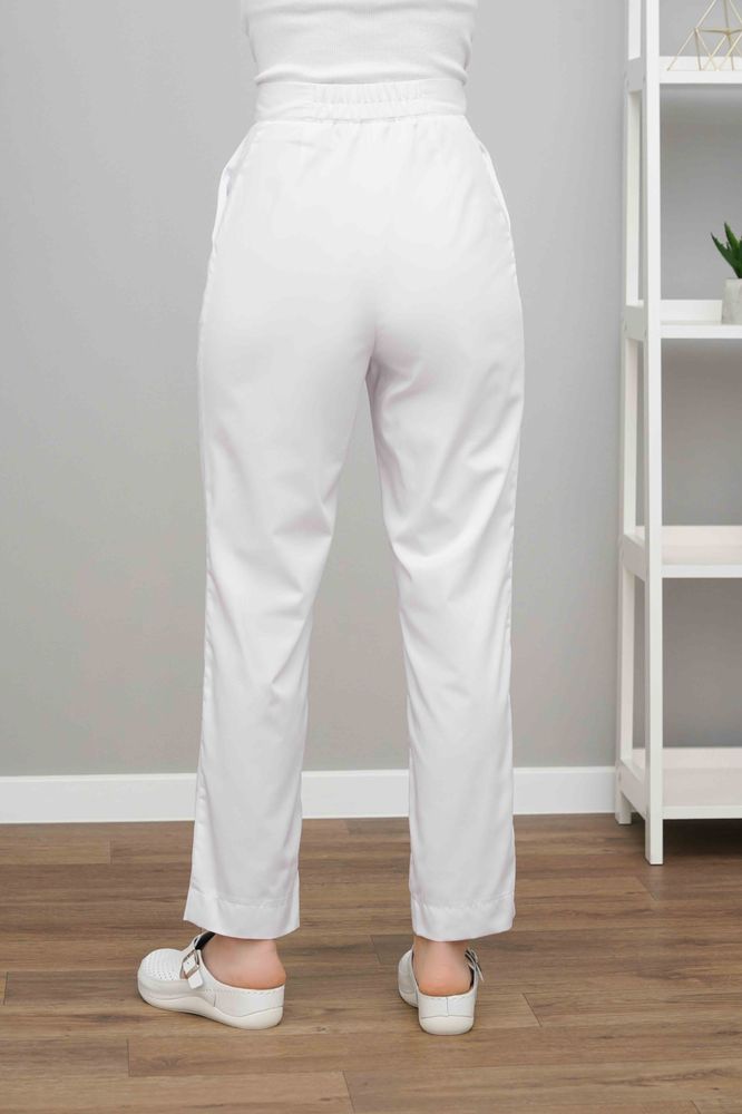 Жіночі медичні штани 605 (Білий), Білий, 42