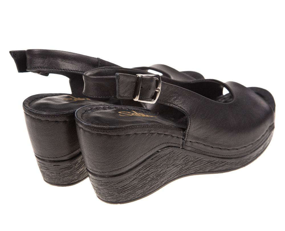 Жіночі сандалі Sabine 820 чорного кольору - Для роботи на ногах, Чорний колір