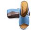 Блакитні жіночі анатомічні сабо з відкритим носком Izderi 1003 - УЦІНКА