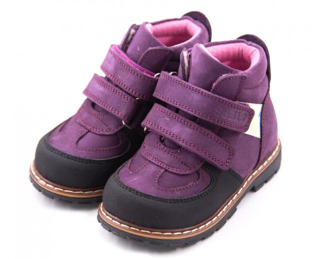 Осінні дитячі ортопедичні черевики фіолетового кольору Ortofina 106-03 - , Фіолетовий колір