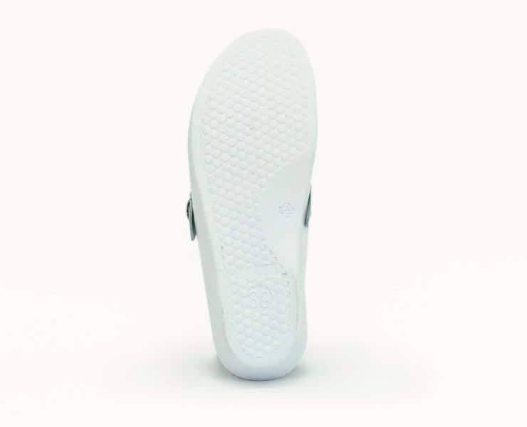 Жіночі медичні сабо Adaco SB 200 - Для роботи на ногах, На широку ногу, Білий колір