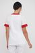 Куртка жіноча медична 206 (Білий-червоний), Білий, 42