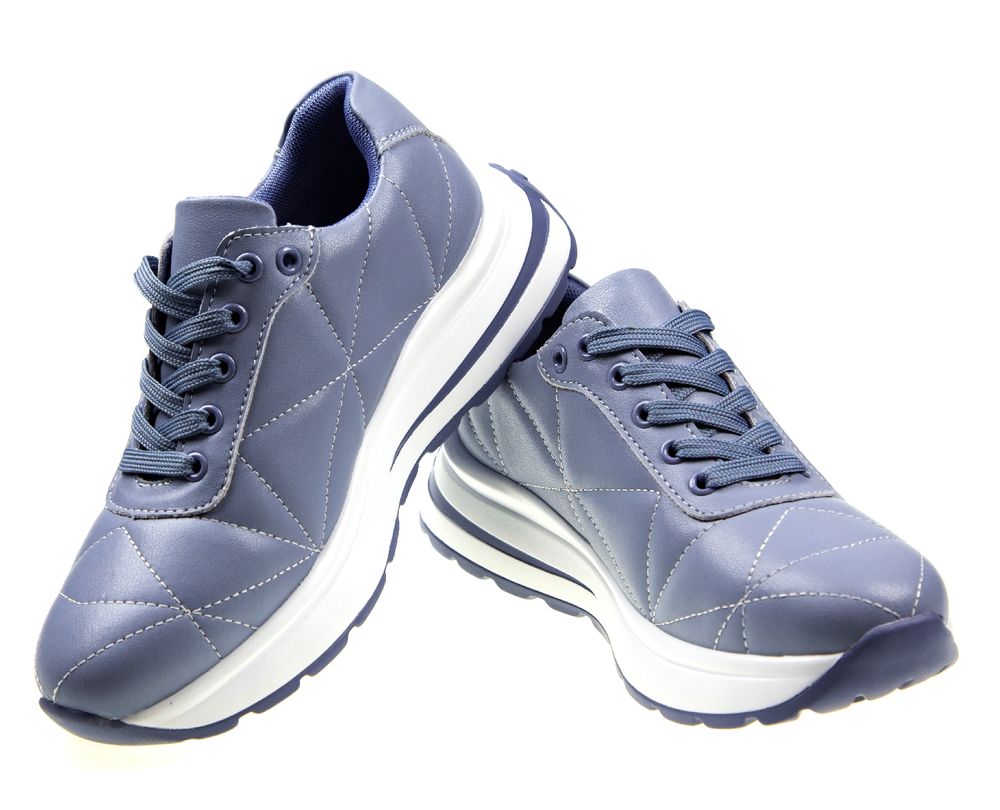 Жіночі кросівки сіро-блакитного кольору Sabine 5188 - Для роботи на ногах, Синій колір
