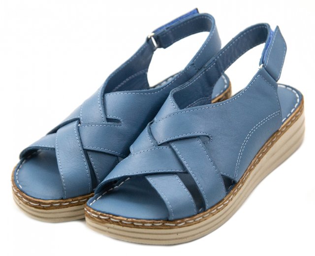 Жіночі сандалі Sabine 2090 синього кольору