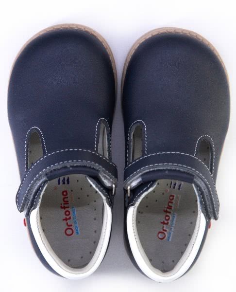 Сині ортопедичні туфлі для дівчаток 210-16 - Для профілактики і лікування плоскостопості, Темно-синій колір