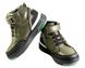 Зелені ортопедичні черевики для дітей з чорними вставками Ortofina 08-04, Зелений, 26