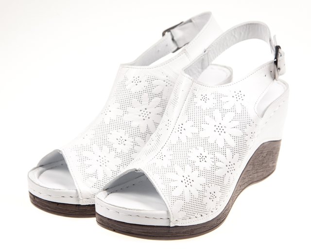 Білі жіночі сандалі Sabine 821 - УЦІНКА, Білий, 36, уточнюйте у продавця