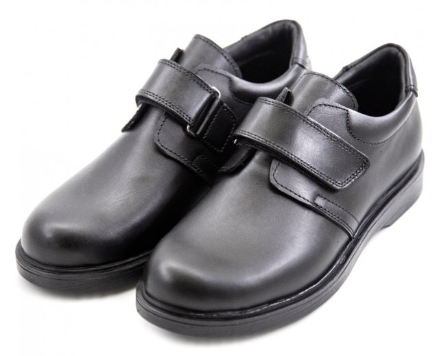 Чорні ортопедичні туфлі для підлітка 505-01 - Шкільне, Чорний колір