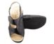 Жіночі чорні сандалі на широку ногу з натуральної шкіри Ampelio 2606