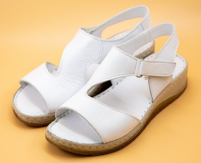 Жіночі сандалі Sabine 2022 - Для вагітних, Для вальгусних стоп, Білий колір
