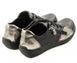 Чорні жіночі ортопедичні туфлі зі сріблястими вставками Canilh 7896