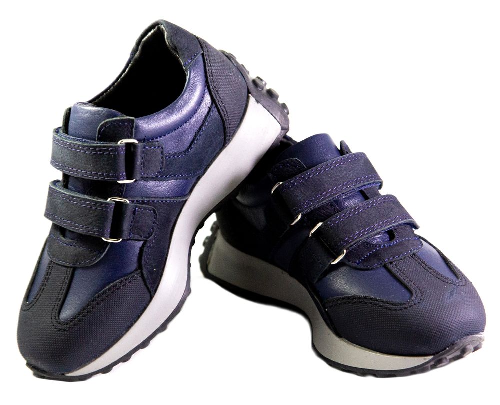 Дитячі ортопедичні кросівки темно-синього кольору Ortofina 17-06 - Для профілактики і лікування плоскостопості, Темно-синій колір