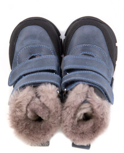 Дитячі ортопедичні зимові черевики з натуральної шкіри Ortofina 364-06 зверху
