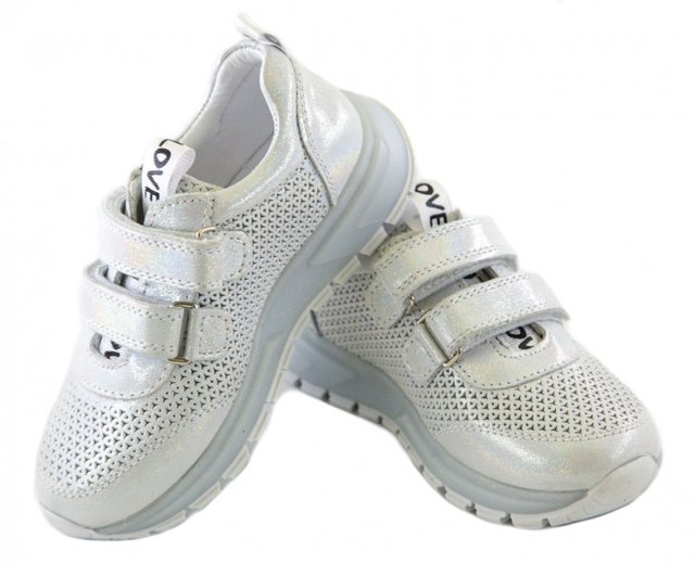 Дитячі ортопедичні кросівки на літо Ortofina 218-08 - Для профілактики і лікування плоскостопості, Сріблястий колір
