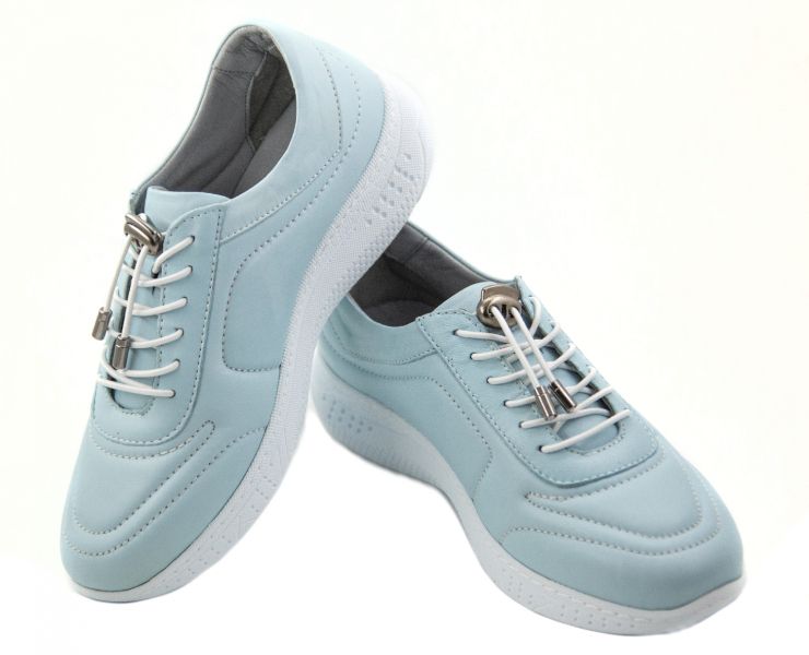 Блакитні ортопедичні кросівки з амортизаційною підошвою Sabine 1185 - При кісточках на ногах, Блакитний колір