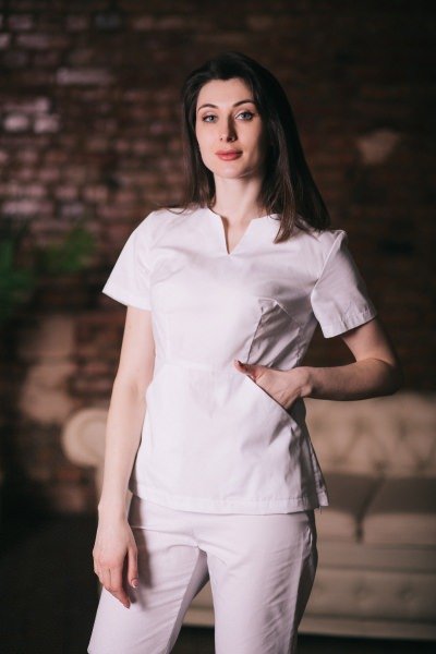 Куртка жіноча медична 204 (Білий), Білий, 42