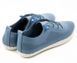 Жіночі ортопедичні туфлі-кеди блакитні Sabine 1003-1, Синій, 37