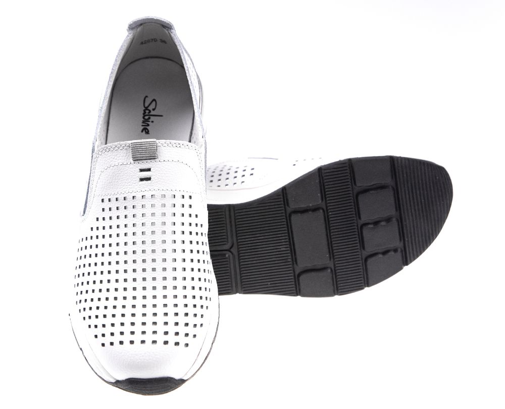 Туфлі жіночі Sabine 4267 (Білі) - Для роботи на ногах, Білий колір