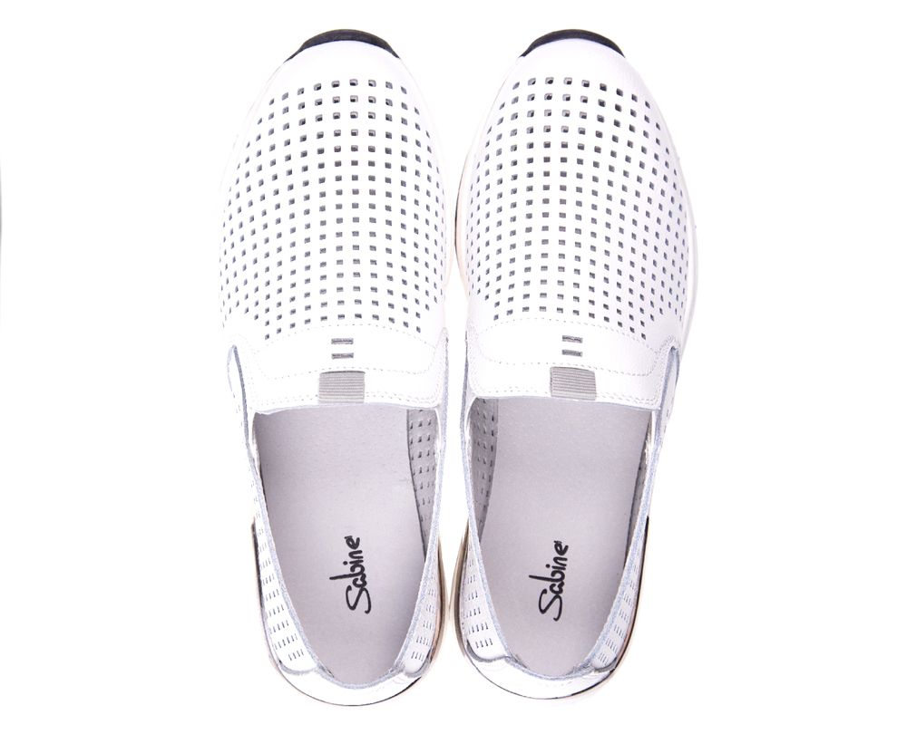 Туфлі жіночі Sabine 4267 (Білі) - Для роботи на ногах, Білий колір