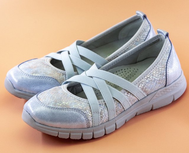 Жіночі ортопедичні туфлі Canilh 360 - Для вагітних, Для вальгусних стоп, Блакитний колір