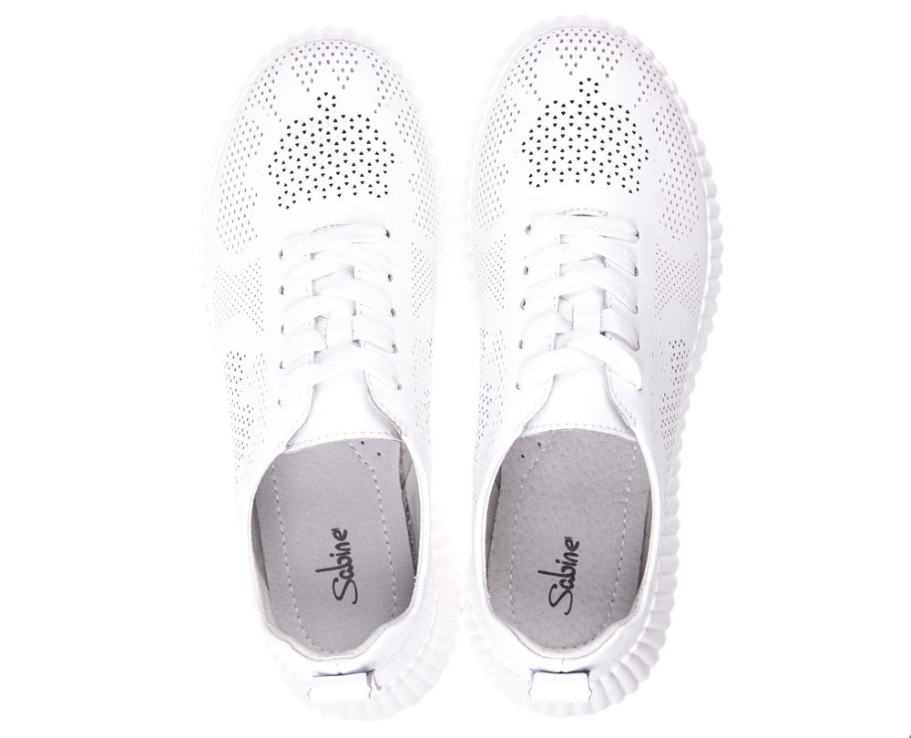 Туфлі жіночі Sabine 4290 (Білі) - Для роботи на ногах, Білий колір